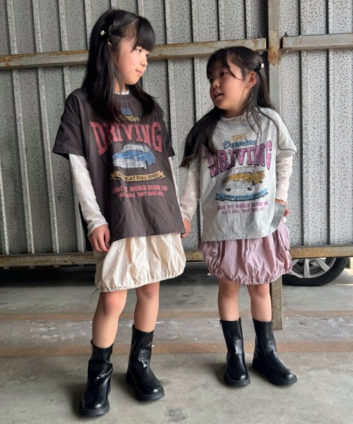 TARKER(ターカー)の「インパン付きナイロンバルーンスカート(スカート・キッズ・オフホワイト/ピンク・90/100/110/120/130/140/150)」の22枚目の写真