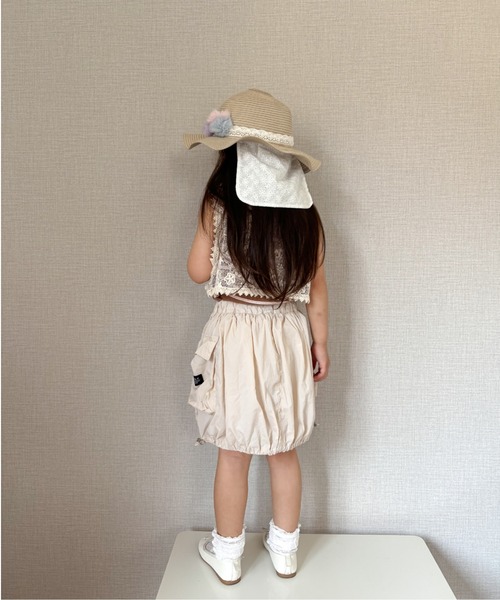 TARKER(ターカー)の「インパン付きナイロンバルーンスカート(スカート・キッズ・オフホワイト/ピンク・90/100/110/120/130/140/150)」の21枚目の写真