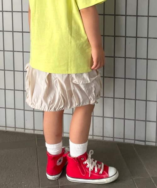 TARKER(ターカー)の「インパン付きナイロンバルーンスカート(スカート・キッズ・オフホワイト/ピンク・90/100/110/120/130/140/150)」の6枚目の写真