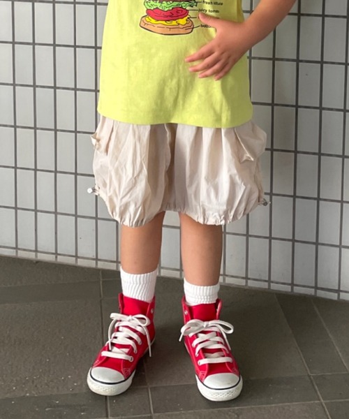 TARKER(ターカー)の「インパン付きナイロンバルーンスカート(スカート・キッズ・オフホワイト/ピンク・90/100/110/120/130/140/150)」の7枚目の写真