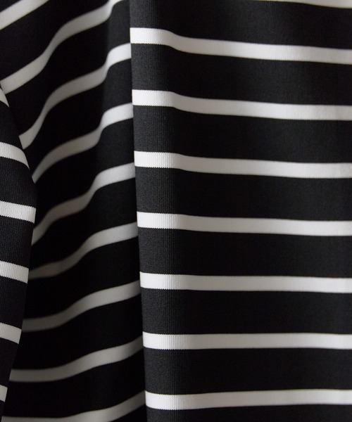 ROOPTOKYO（ループトウキョウ）の「Long Length Round hem Border T / ラウンドカット ボーダーカットソー（Tシャツ/カットソー・メンズ・ホワイト/ブラック・M/L/XL）」の7枚目の写真