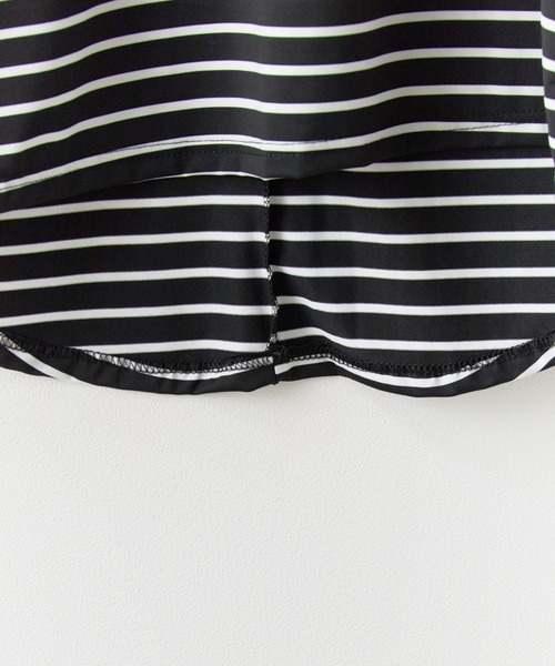 ROOPTOKYO（ループトウキョウ）の「Long Length Round hem Border T / ラウンドカット ボーダーカットソー（Tシャツ/カットソー・メンズ・ホワイト/ブラック・M/L/XL）」の6枚目の写真