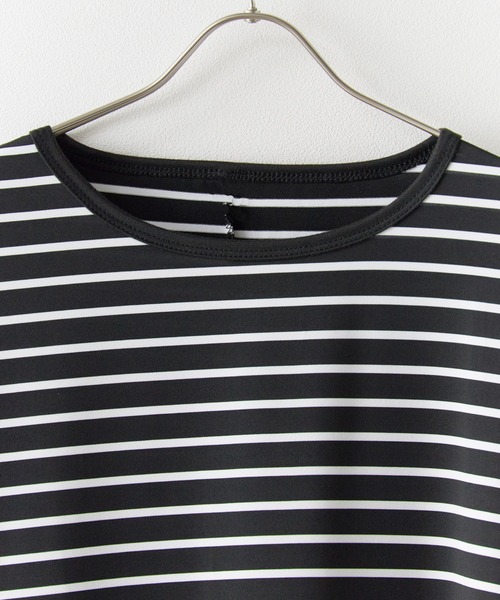 ROOPTOKYO（ループトウキョウ）の「Long Length Round hem Border T / ラウンドカット ボーダーカットソー（Tシャツ/カットソー・メンズ・ホワイト/ブラック・M/L/XL）」の20枚目の写真