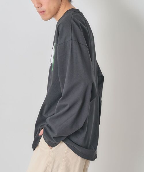 CRAFT STANDARD BOUTIQUE（クラフトスタンダードブティック）の「アニマルプリントL/S TEE-B（Tシャツ/カットソー・レディース・ホワイト/ブラック/ダークグリーン・M/L）」の8枚目の写真