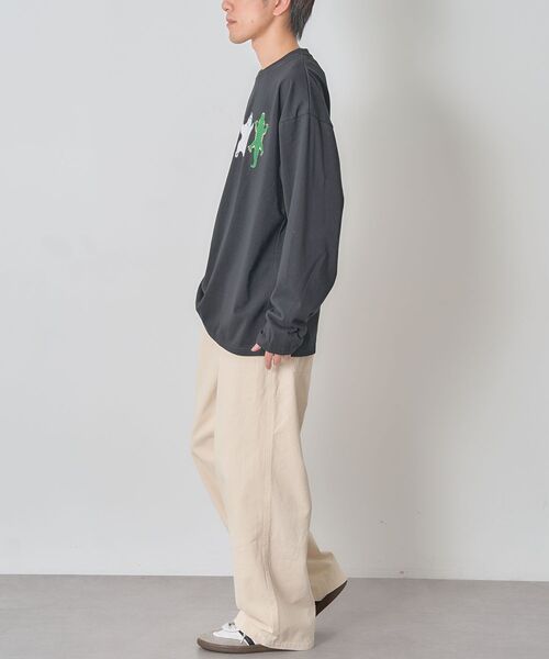 CRAFT STANDARD BOUTIQUE（クラフトスタンダードブティック）の「アニマルプリントL/S TEE-B（Tシャツ/カットソー・レディース・ホワイト/ブラック/ダークグリーン・M/L）」の11枚目の写真