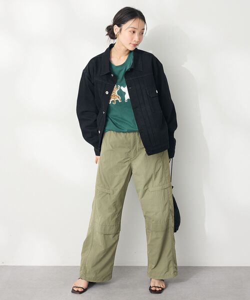 CRAFT STANDARD BOUTIQUE（クラフトスタンダードブティック）の「アニマルプリントL/S TEE-B（Tシャツ/カットソー・レディース・ホワイト/ブラック/ダークグリーン・M/L）」の19枚目の写真