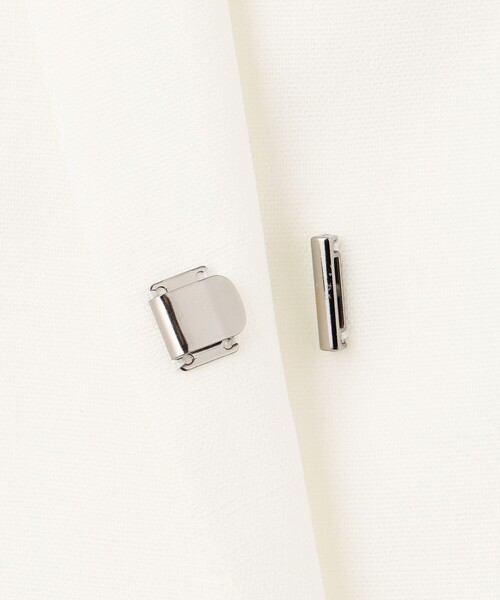 23区(ニジュウサンク)の「【セットアップ対応/防シワ性/洗える】アイアスマットストレッチ ノーカラー ジャケット(ノーカラージャケット・レディース・ネイビー系/ベージュ系・44/46/48/50)」の12枚目の写真