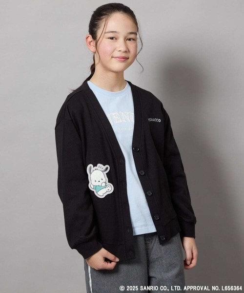 a.v.v（アーヴェヴェ）の「[100-130]【ポチャッコ＆シナモロール】スウェットカーディガン（カーディガン/ボレロ・キッズ・ライトグレー/ブラック・100/120/110/130）」の13枚目の写真