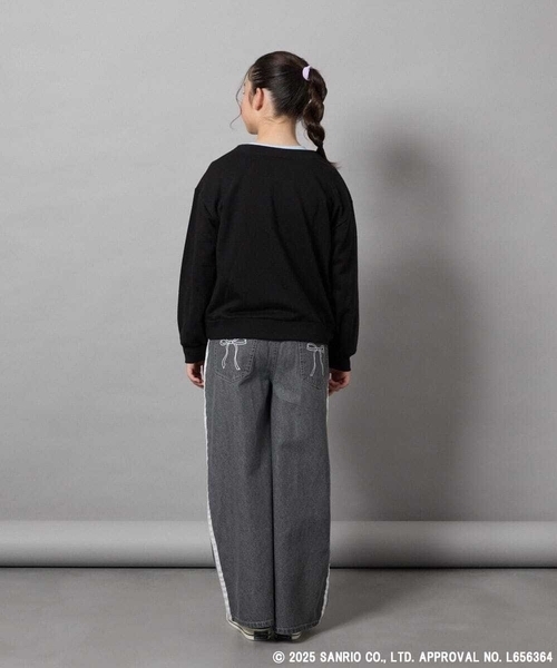 a.v.v（アーヴェヴェ）の「[100-130]【ポチャッコ＆シナモロール】スウェットカーディガン（カーディガン/ボレロ・キッズ・ライトグレー/ブラック・100/120/110/130）」の20枚目の写真