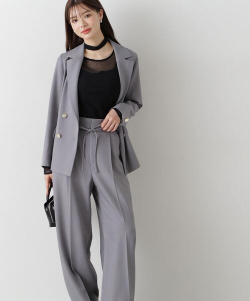 PROPORTION BODY DRESSING(プロポーションボディドレッシング)の「セットアップタックパンツ / 1215130300(その他パンツ・レディース・ベージュ/グレー・SMALL/MEDIUM)」の12枚目の写真