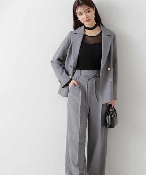 PROPORTION BODY DRESSING(プロポーションボディドレッシング)の「セットアップタックパンツ / 1215130300(その他パンツ・レディース・ベージュ/グレー・SMALL/MEDIUM)」の14枚目の写真