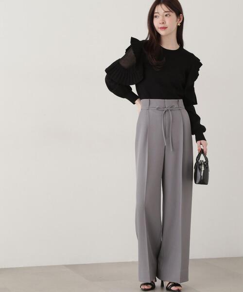 PROPORTION BODY DRESSING(プロポーションボディドレッシング)の「セットアップタックパンツ / 1215130300(その他パンツ・レディース・ベージュ/グレー・SMALL/MEDIUM)」の18枚目の写真