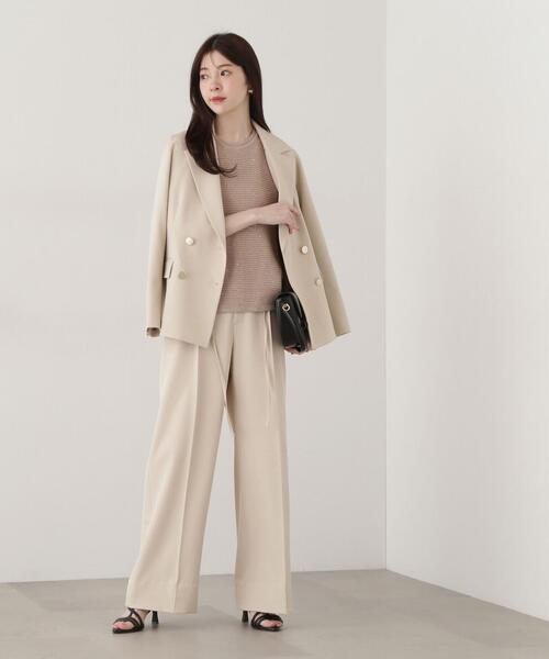 PROPORTION BODY DRESSING(プロポーションボディドレッシング)の「セットアップタックパンツ / 1215130300(その他パンツ・レディース・ベージュ/グレー・SMALL/MEDIUM)」の8枚目の写真