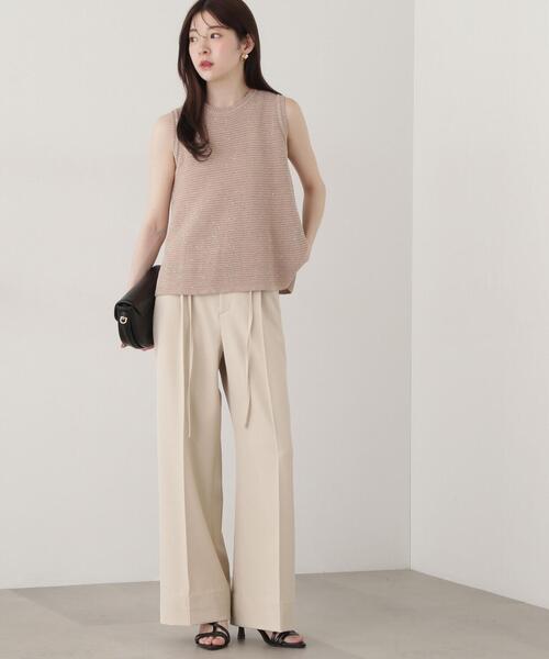 PROPORTION BODY DRESSING(プロポーションボディドレッシング)の「セットアップタックパンツ / 1215130300(その他パンツ・レディース・ベージュ/グレー・SMALL/MEDIUM)」の9枚目の写真