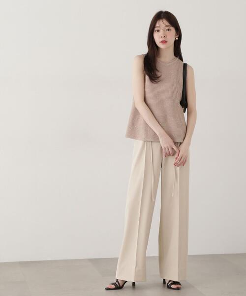 PROPORTION BODY DRESSING(プロポーションボディドレッシング)の「セットアップタックパンツ / 1215130300(その他パンツ・レディース・ベージュ/グレー・SMALL/MEDIUM)」の3枚目の写真