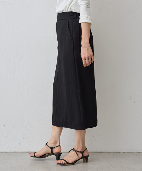 LIVETART（リヴェタート）の「《LIVETART》ツイルロングスカート（スカート・レディース・ベージュ/ブラック・FREE）」の8枚目の写真