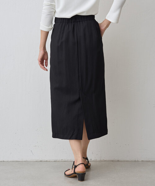 LIVETART（リヴェタート）の「《LIVETART》ツイルロングスカート（スカート・レディース・ベージュ/ブラック・FREE）」の9枚目の写真