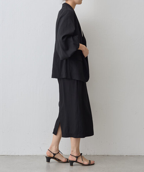 LIVETART（リヴェタート）の「《LIVETART》ツイルロングスカート（スカート・レディース・ベージュ/ブラック・FREE）」の12枚目の写真