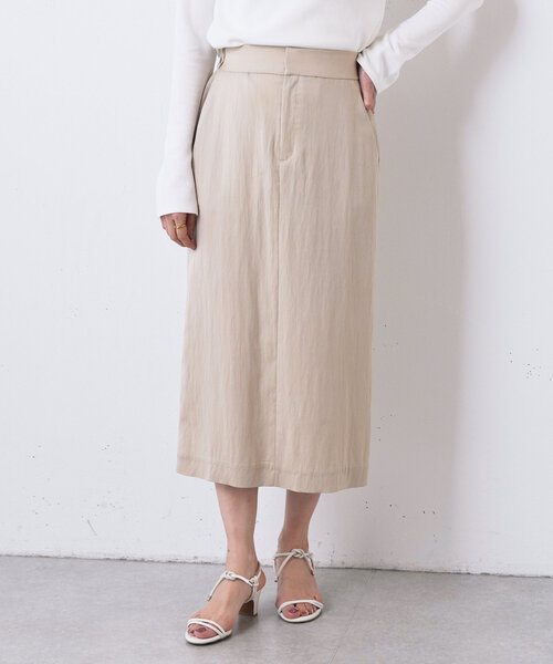 LIVETART（リヴェタート）の「《LIVETART》ツイルロングスカート（スカート・レディース・ベージュ/ブラック・FREE）」の17枚目の写真
