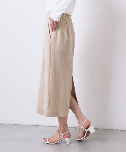LIVETART（リヴェタート）の「《LIVETART》ツイルロングスカート（スカート・レディース・ベージュ/ブラック・FREE）」の18枚目の写真