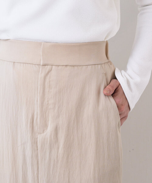 LIVETART（リヴェタート）の「《LIVETART》ツイルロングスカート（スカート・レディース・ベージュ/ブラック・FREE）」の21枚目の写真