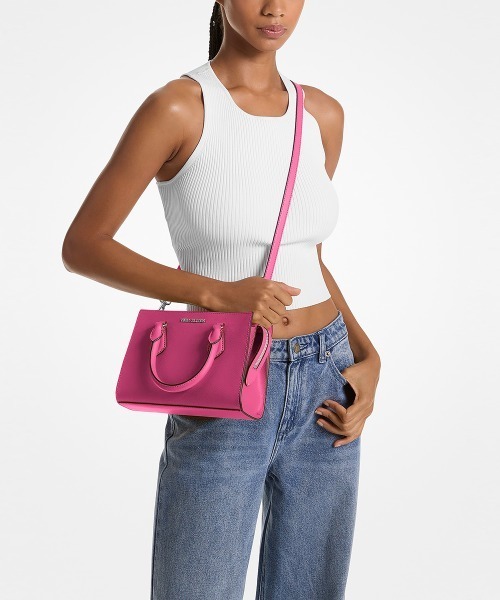 MICHAEL KORS（マイケルコース）の「SHEILA センタージップ サッチェル スモール（ハンドバッグ・レディース・ピンク系その他・FREE）」の7枚目の写真