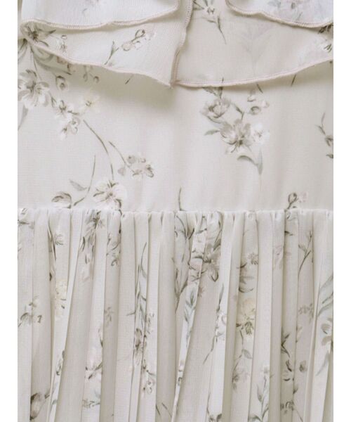 MERCURYDUO(マーキュリーデュオ)の「花柄ラッフルプリーツティアードワンピース(ワンピース・レディース・ベビーピンク/オフホワイト/レッド・X-SMALL/SMALL/MEDIUM)」の18枚目の写真