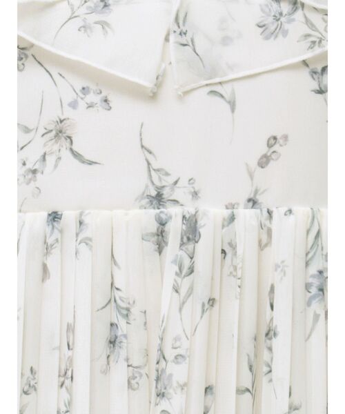 セール】花柄ラッフルプリーツティアードワンピース（ワンピース