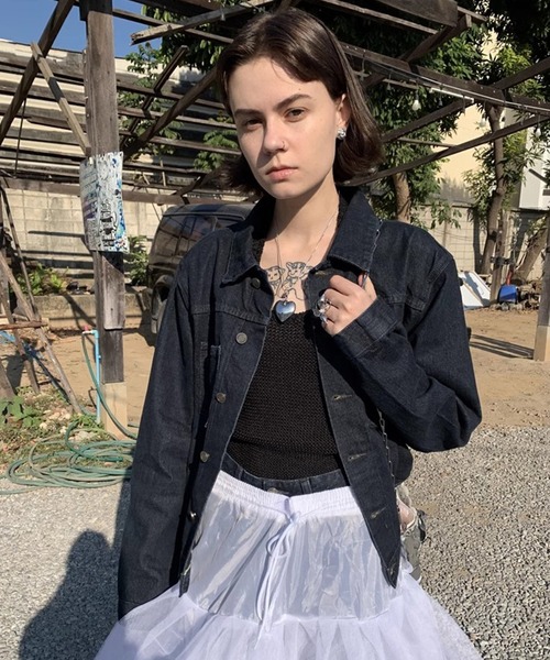 LONSLAN(ロンスラン)の「【LONSLAN】シアーボリュームスカート LONW25s010(スカート・レディース・ホワイト・M/S)」の7枚目の写真