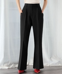 ハイウエストセンタープレスフレアパンツ
