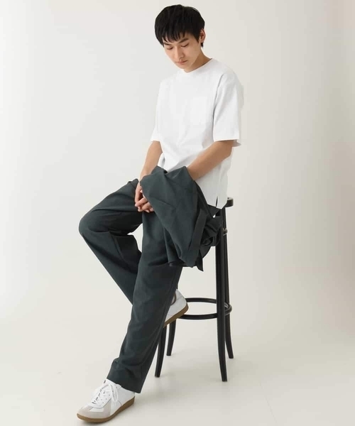 a.v.v(アーヴェヴェ)の「【接触冷感/イージーケア】ドライタッチワンタックワイドイージースラックス【春リライト2】(スラックス・メンズ・ネイビー/チャコールグレー・46/48)」の17枚目の写真
