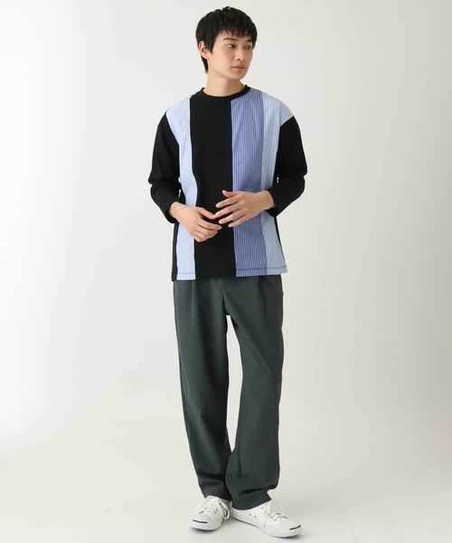 a.v.v(アーヴェヴェ)の「【接触冷感/イージーケア】ドライタッチワンタックワイドイージースラックス【春リライト2】(スラックス・メンズ・ネイビー/チャコールグレー・46/48)」の19枚目の写真