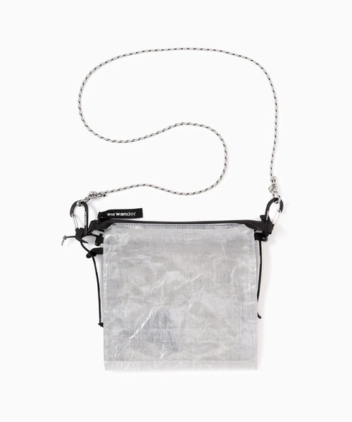 and wander（アンドワンダー）の「and wander/アンドワンダー UL sacoche サコッシュ 2026新作　再入荷（ショルダーバッグ・メンズ・チャコールグレー/グレー・FREE）」の12枚目の写真