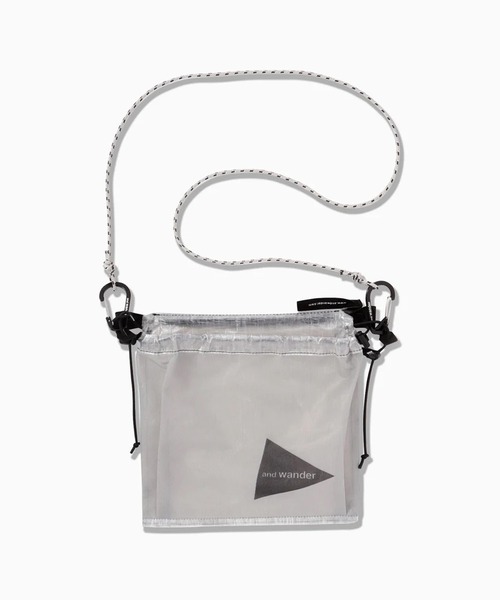 and wander（アンドワンダー）の「and wander/アンドワンダー UL sacoche サコッシュ 2026新作　再入荷（ショルダーバッグ・メンズ・チャコールグレー/グレー・FREE）」の6枚目の写真