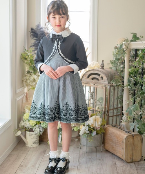 Catherine Cottage（キャサリンコテージ）の「フロッキープリントスーツ（スーツセット・キッズ・ブラック・110/120/130/140/150/160）」の4枚目の写真