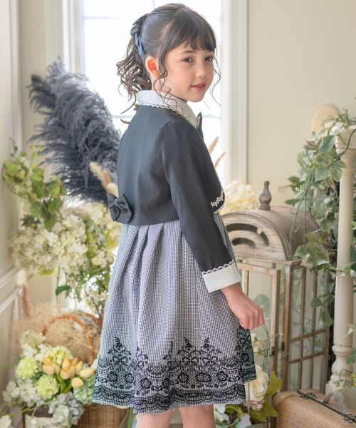 Catherine Cottage（キャサリンコテージ）の「フロッキープリントスーツ（スーツセット・キッズ・ブラック・110/120/130/140/150/160）」の3枚目の写真