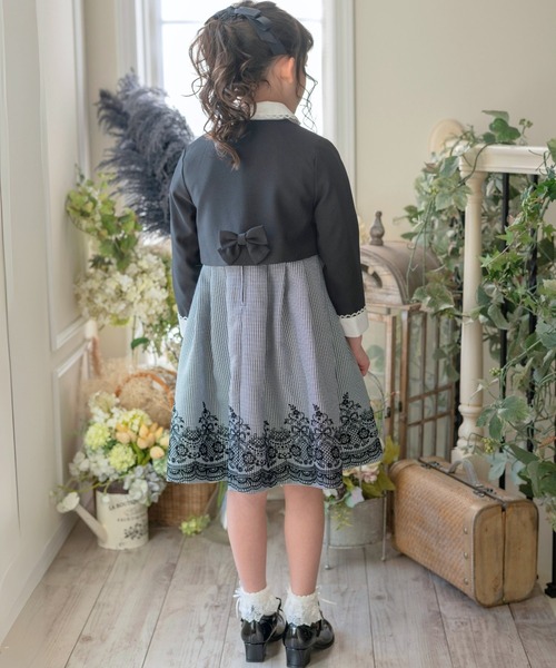 Catherine Cottage（キャサリンコテージ）の「フロッキープリントスーツ（スーツセット・キッズ・ブラック・110/120/130/140/150/160）」の5枚目の写真