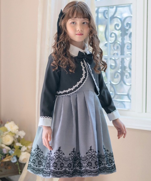 Catherine Cottage（キャサリンコテージ）の「フロッキープリントスーツ（スーツセット・キッズ・ブラック・110/120/130/140/150/160）」の8枚目の写真