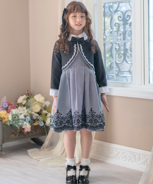 Catherine Cottage（キャサリンコテージ）の「フロッキープリントスーツ（スーツセット・キッズ・ブラック・110/120/130/140/150/160）」の9枚目の写真