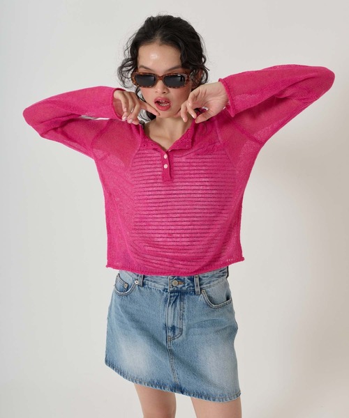 TINA：JOJUN（ティーナジョジュン）の「ワンショルダー リボンキャミソール TINA：JOJUN（キャミソール・レディース・ネイビー/レッド/ブルー・M）」の8枚目の写真