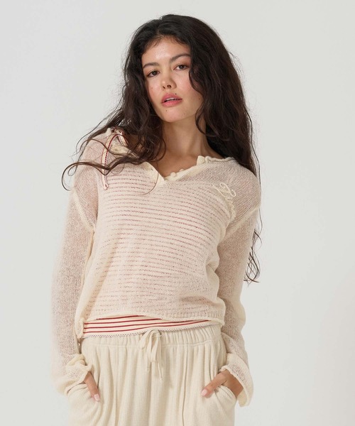 TINA：JOJUN（ティーナジョジュン）の「ワンショルダー リボンキャミソール TINA：JOJUN（キャミソール・レディース・ネイビー/レッド/ブルー・M）」の14枚目の写真