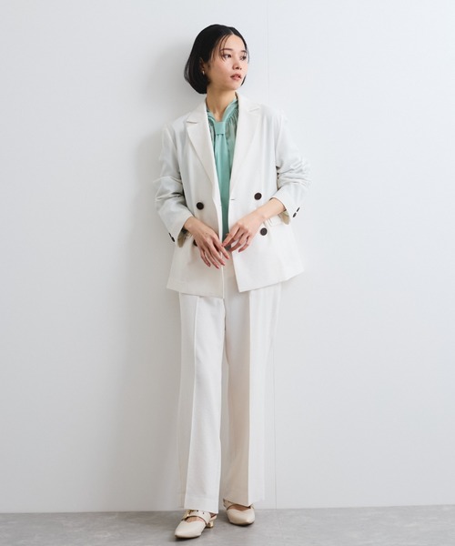 ketty（ケティ）の「ブライトシアーボウタイブラウス≪手洗い可能≫（シャツ/ブラウス・レディース・グリーン/イエロー/ベージュ・M）」の16枚目の写真