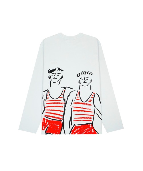 MSGM(エムエスジーエム)の「MSGM×LUKE EDWARD HALL コラボレーション ロングスリーブTシャツ(Tシャツ/カットソー・メンズ・ホワイト・XS/S/L)」の4枚目の写真