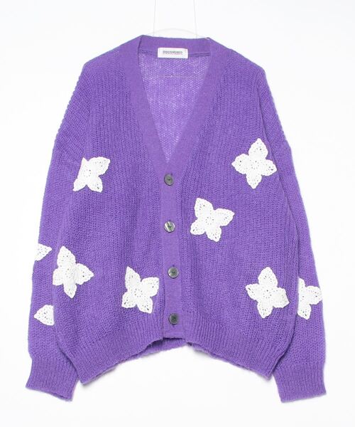 DISCOVERED(ディスカバード)の「DISCOVERED BUTTERFLY CROCHET MOHAIR KNIT C/D(カーディガン/ボレロ・メンズ・パープル/グレー/ブラック・1/3)」の13枚目の写真