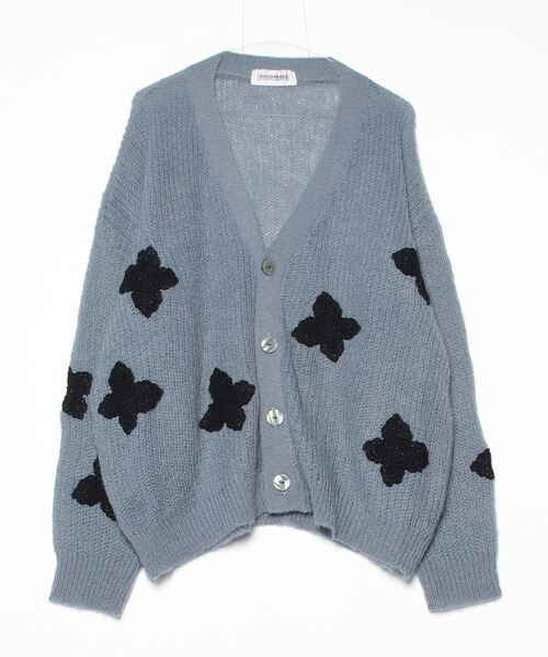 DISCOVERED(ディスカバード)の「DISCOVERED BUTTERFLY CROCHET MOHAIR KNIT C/D(カーディガン/ボレロ・メンズ・パープル/グレー/ブラック・1/3)」の14枚目の写真