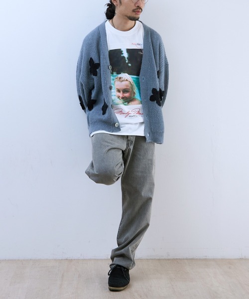 DISCOVERED(ディスカバード)の「DISCOVERED BUTTERFLY CROCHET MOHAIR KNIT C/D(カーディガン/ボレロ・メンズ・パープル/グレー/ブラック・1/3)」の11枚目の写真