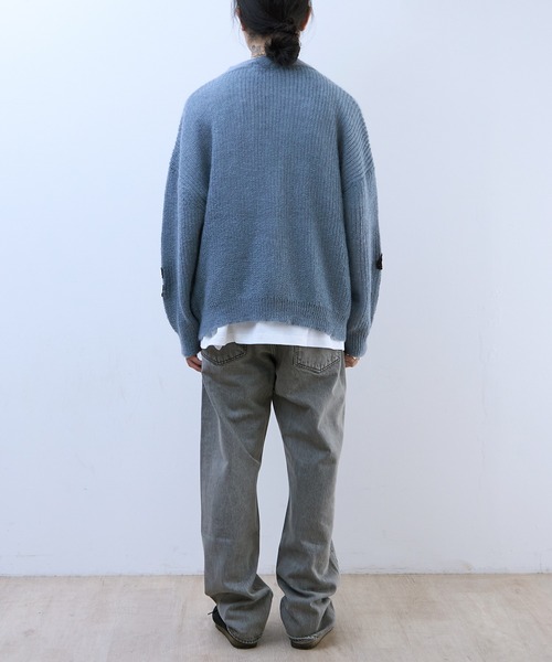 DISCOVERED(ディスカバード)の「DISCOVERED BUTTERFLY CROCHET MOHAIR KNIT C/D(カーディガン/ボレロ・メンズ・パープル/グレー/ブラック・1/3)」の10枚目の写真