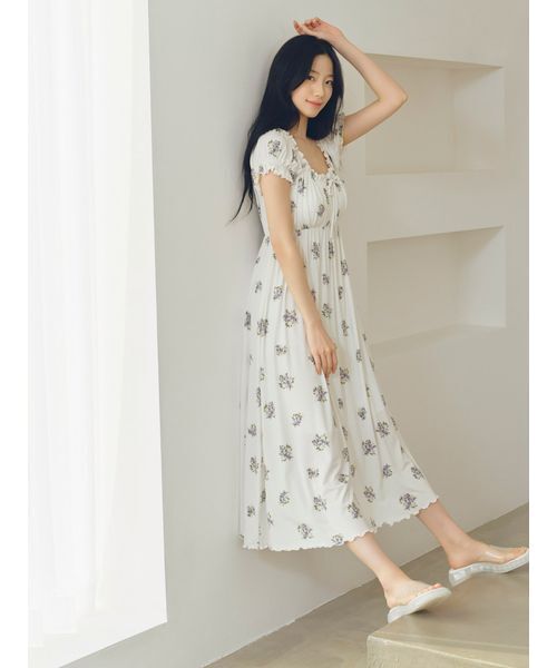 gelato pique（ジェラートピケ）の「花柄カップインワンピース