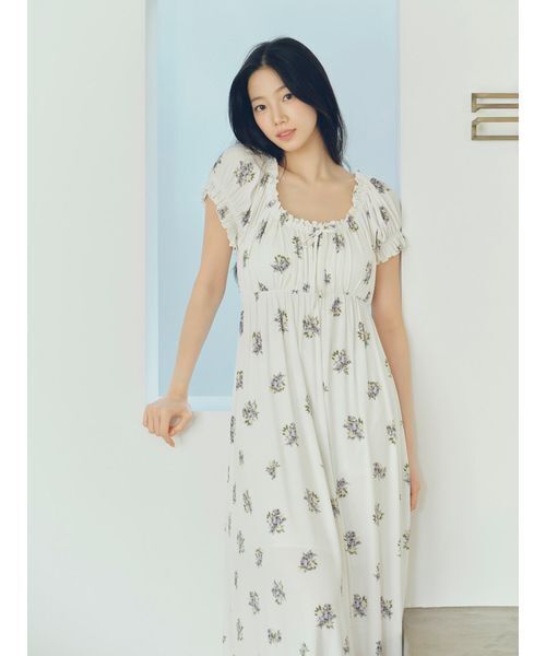 gelato pique（ジェラートピケ）の「花柄カップインワンピース