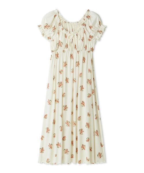 Amazon | ジェラートピケ レディース 母の日 花柄カップイン半袖